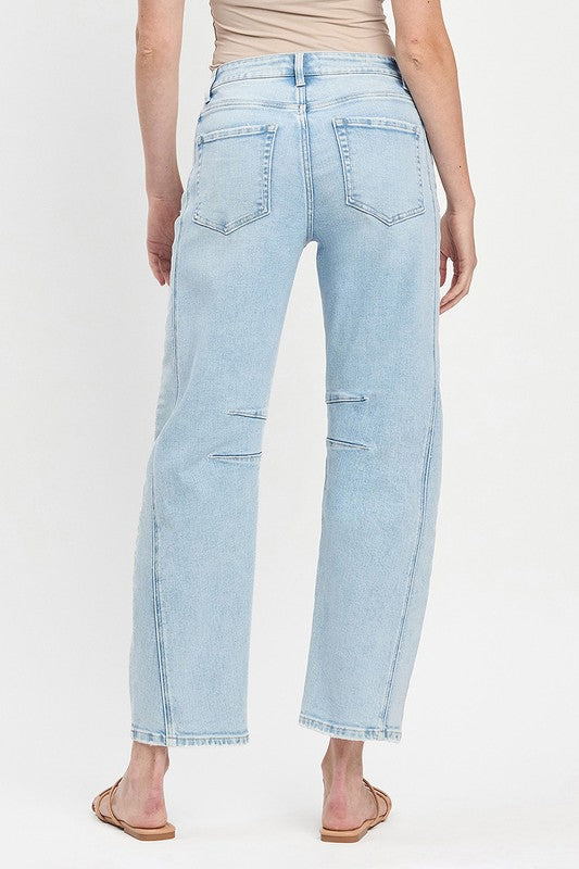 Loris HR Barrel Denim