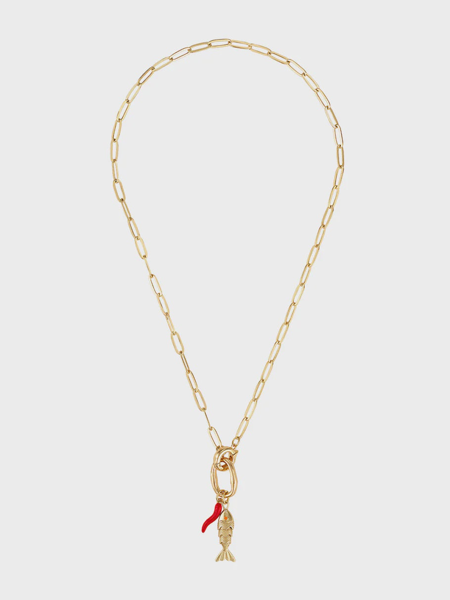 Acqua Pazza Italian Fish Necklace