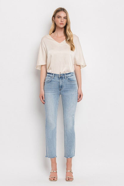 Killian HR Crop Straight Jeans