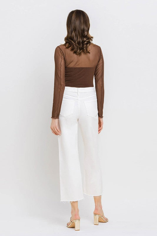 Heather  Crop Wide Leg