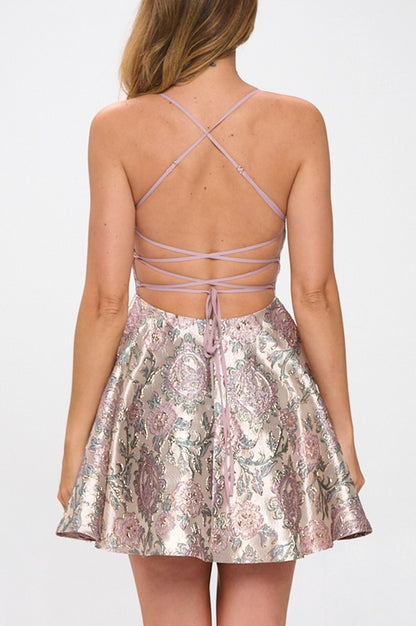 Mel Metallic Mini Dress