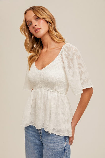Sevia Peplum Top