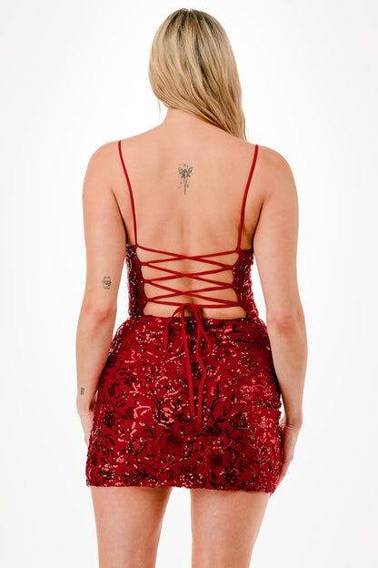 Shays Sequin Mini Dress