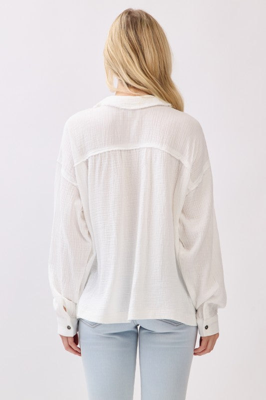 Zone Gauze Blouse
