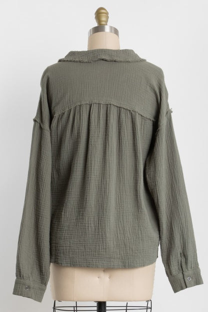 Zone Gauze Blouse