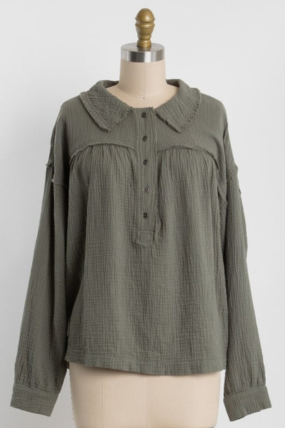 Zone Gauze Blouse