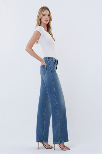 Lacy HR Wide Leg Denim