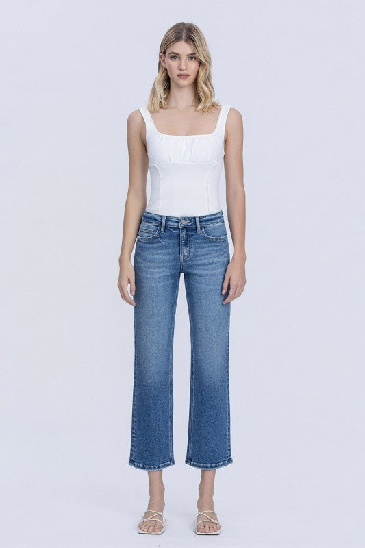 Kinder MR Ankle Straight Denim