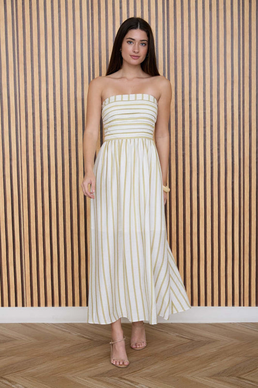 Bea Strapless Midi Dress