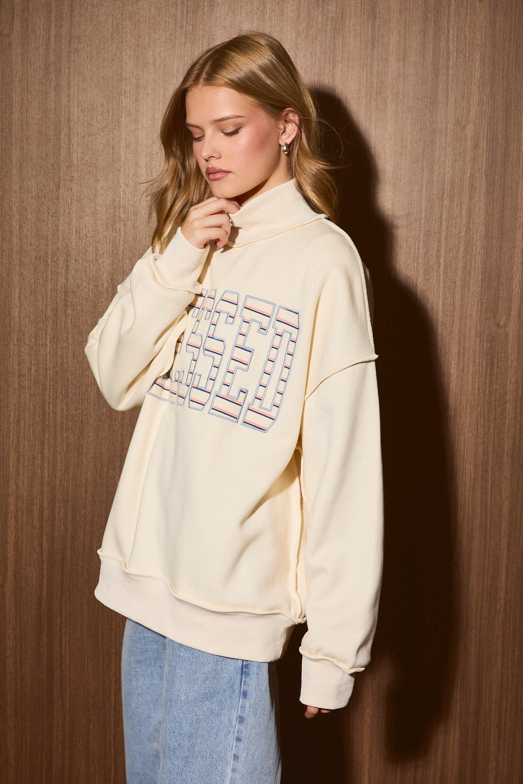 Blessed Mockneck Sweatshirt