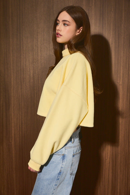 Bubble Crop Sweatshirt