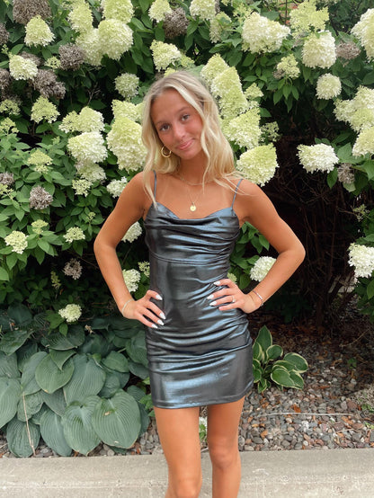 Fierce Foil Mini Dress