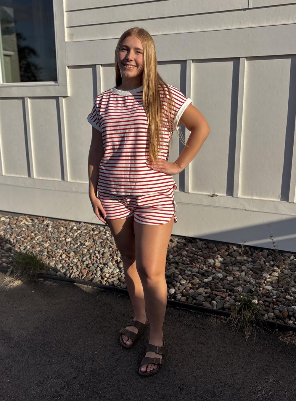 Festive Stripe Shorts