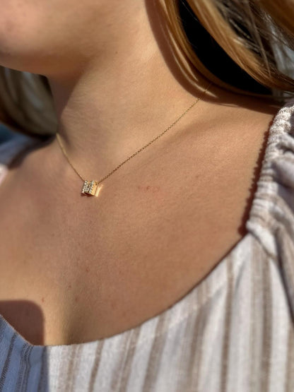 Lux Slide Initial Necklace