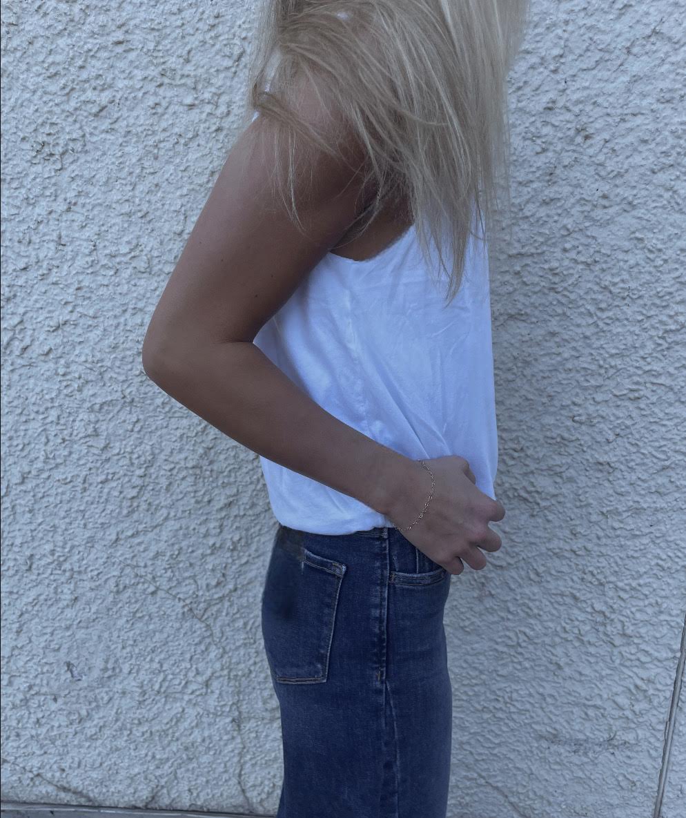 Adley Bubble Hem Tank