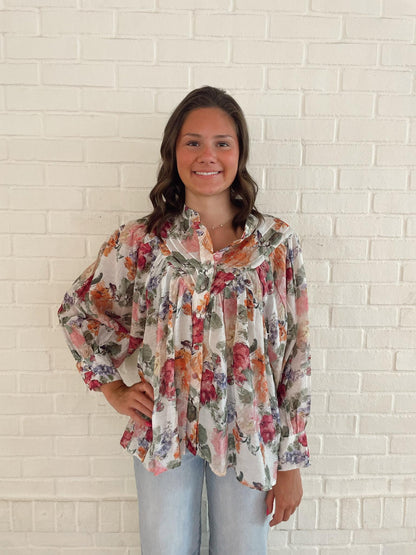 eco Floral Blouse