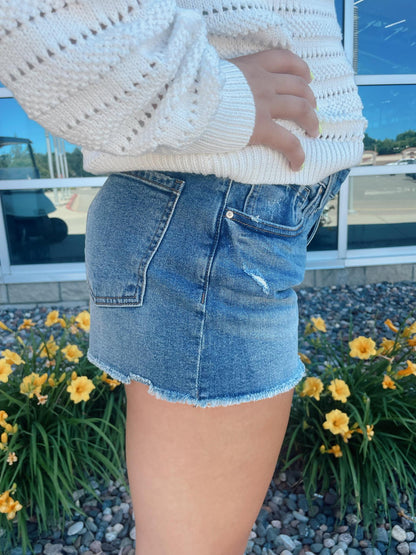 Jane HR Fray Hem Short