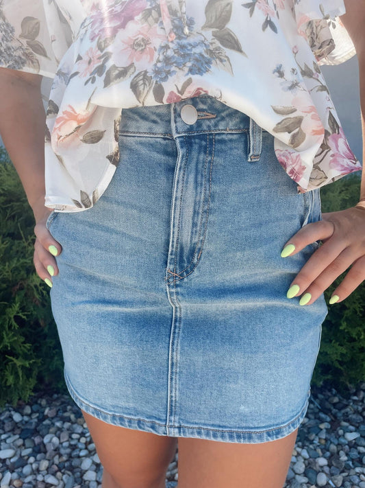 Quinns Denim Skirt