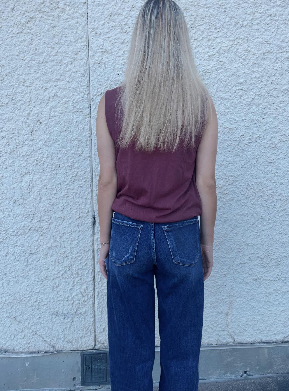 Adley Bubble Hem Tank
