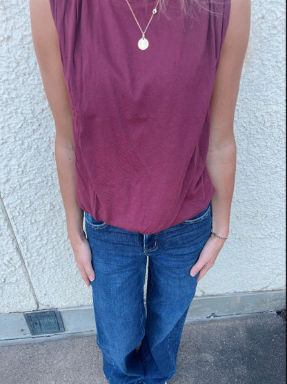 Adley Bubble Hem Tank