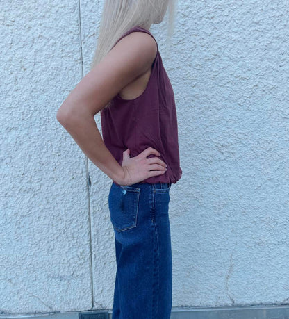 Adley Bubble Hem Tank