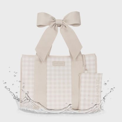 Gingham Bow Jelly Tote