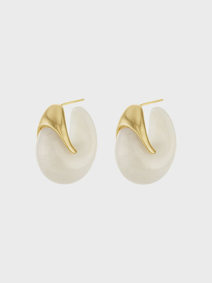 Casey Retro Hoop Earring