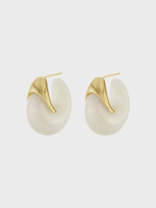 Casey Retro Hoop Earring