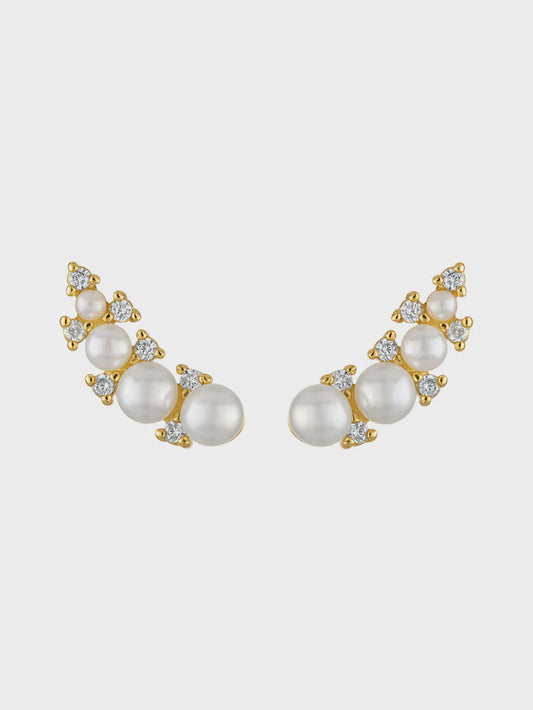 Elin Pearl Climber Earring
