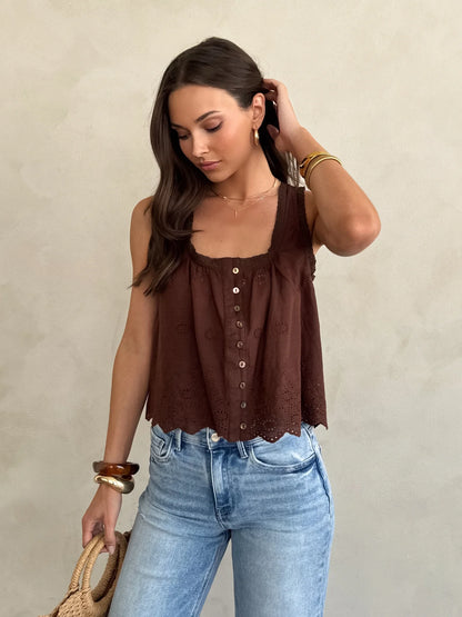 Brookie Eyelet Tank