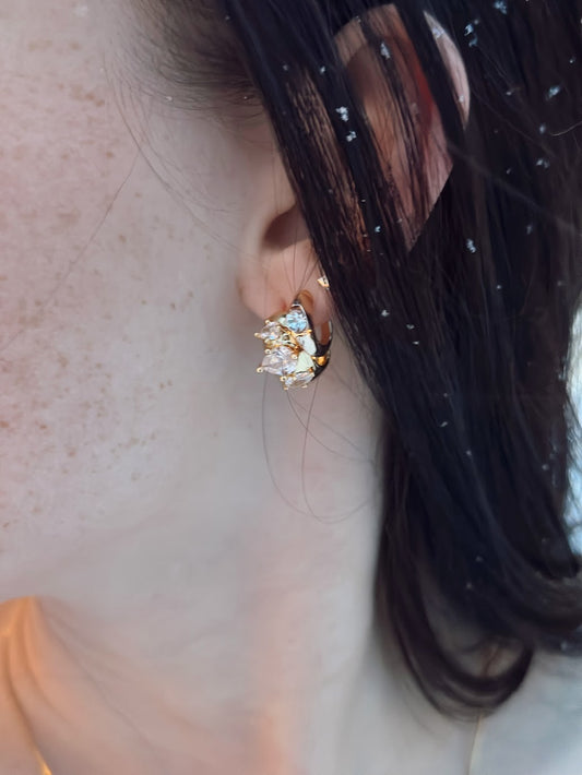 Indie Marquise Hoop Earring