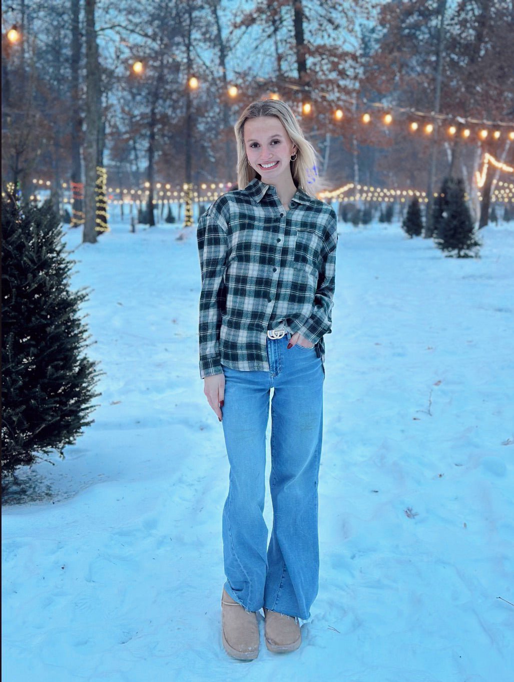 River Plaid Button Up