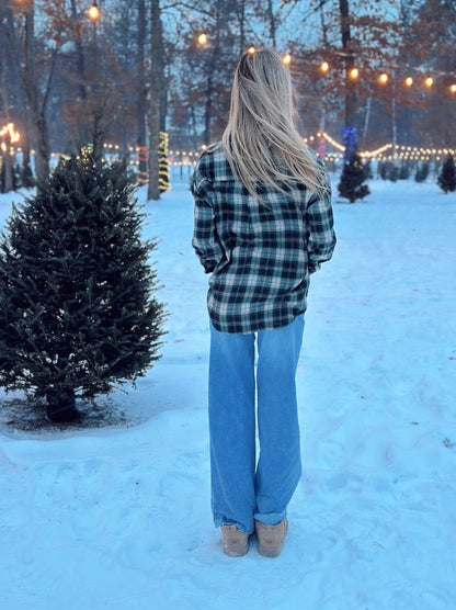 River Plaid Button Up