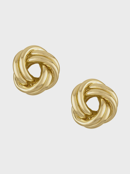 Monkey Fist Knot Post Earring