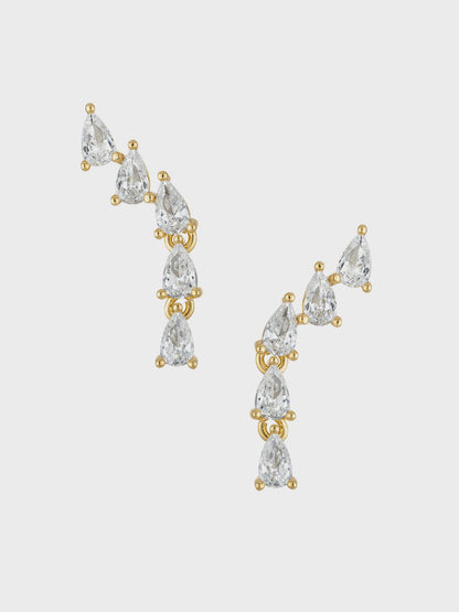 Paloma Teardrop Climber Earring