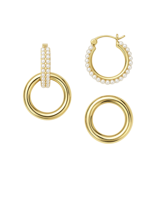 Holland Pearl Hoops