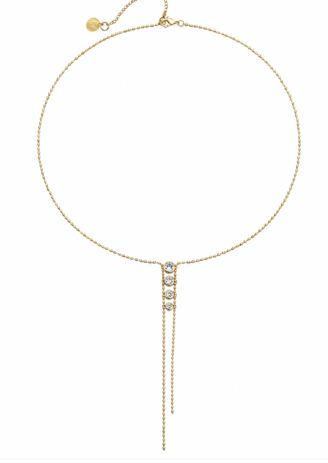 Mason Double Drop Lariat Necklace