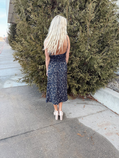 Jacqueline Smocked Midi Dress
