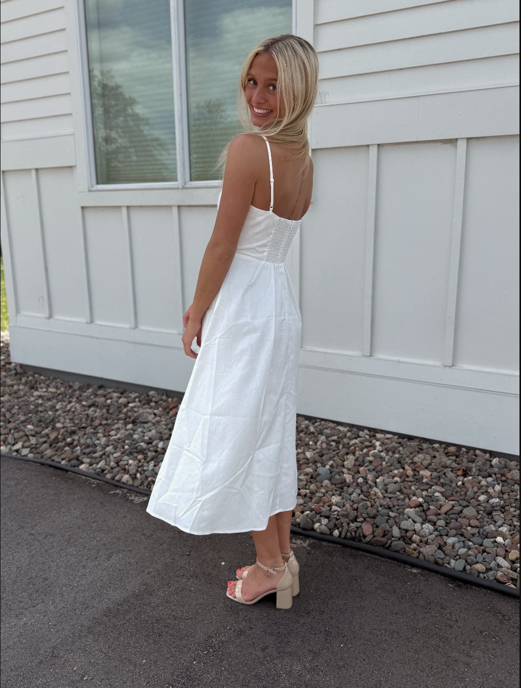 Cynthia Linen Midi Dress
