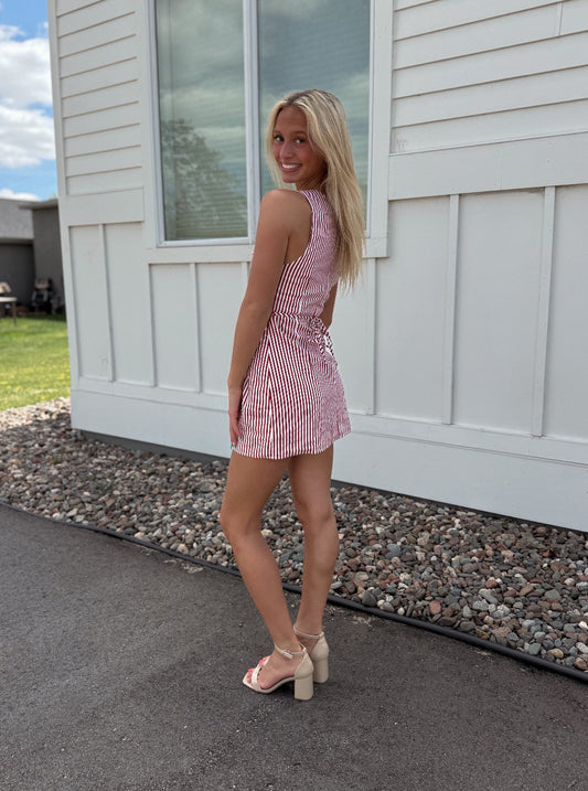 Zander Striped Mini Dress