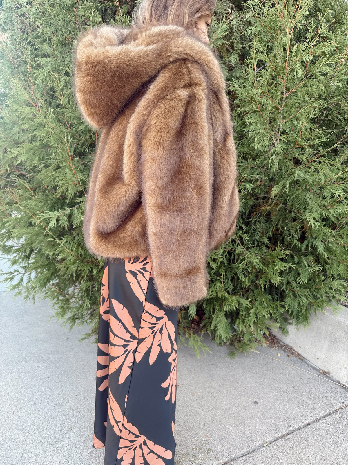 Ditsy Strapless Maxi Dress