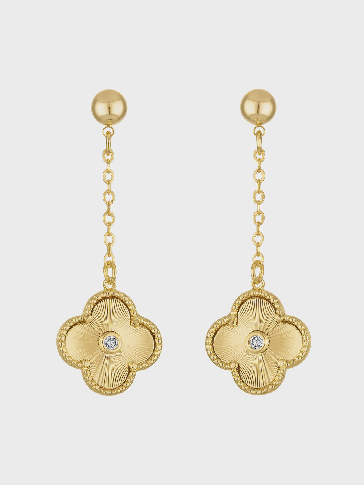 Vivienne Quatrefoil Drop Earrings