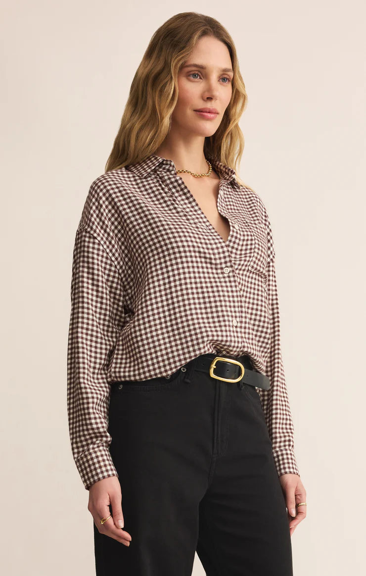 River Plaid Button Up