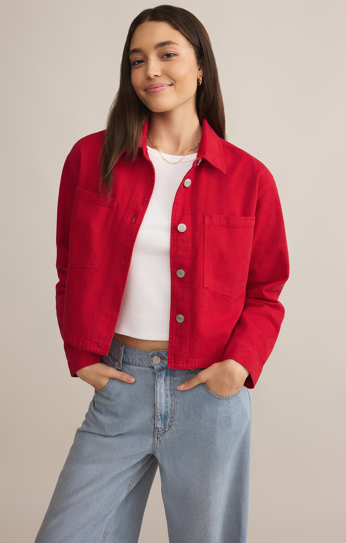 Denim All Day Cropped Jacket