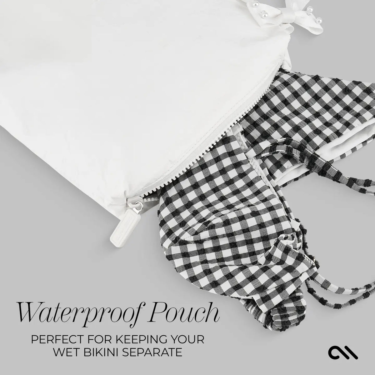Bow Waterproof Zip Pouch