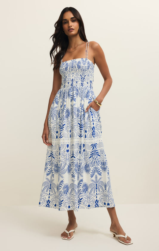 Nadine Palm Maxi Dress