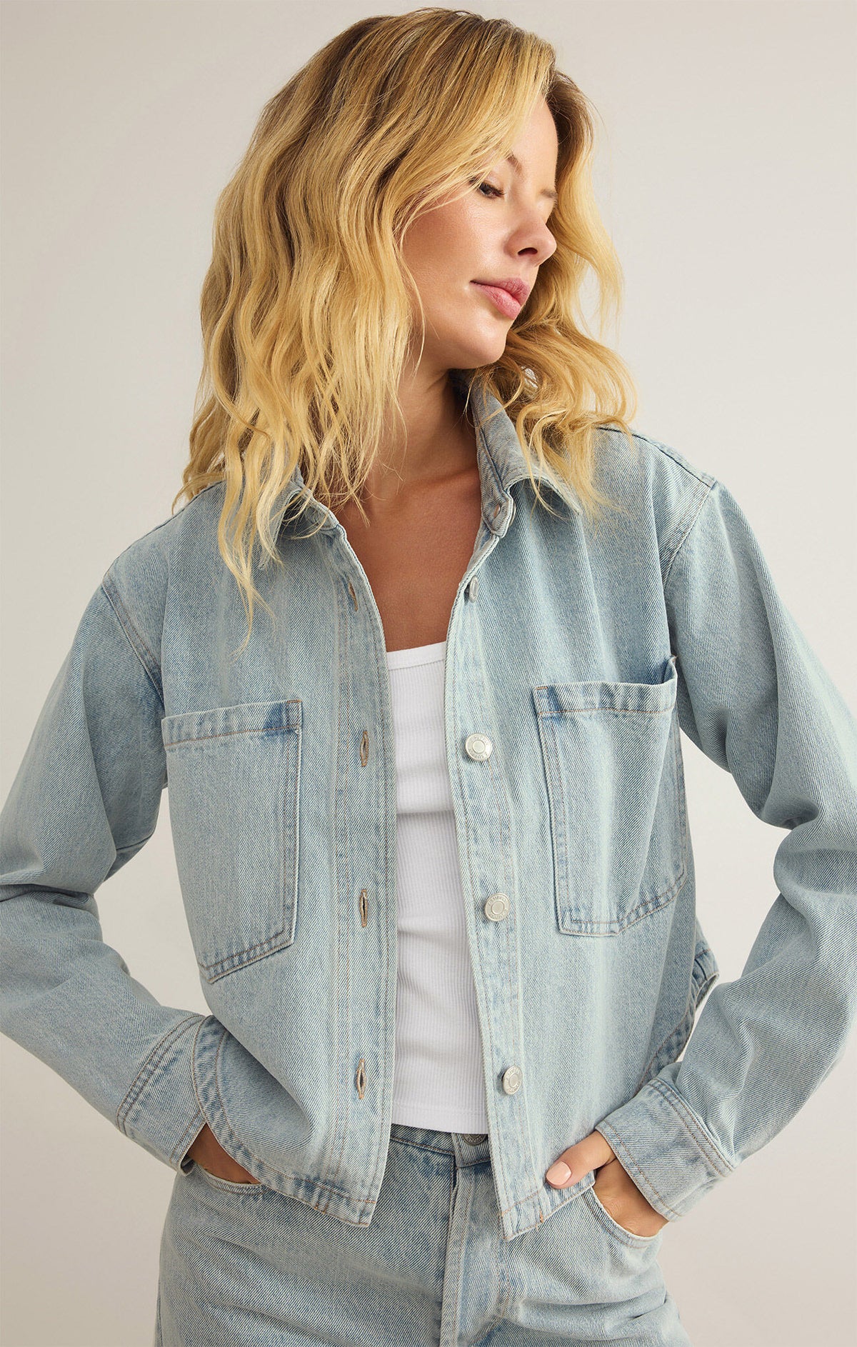 Denim All Day Cropped Jacket