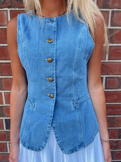 Darla Denim Vest