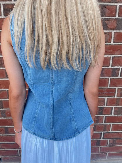 Darla Denim Vest