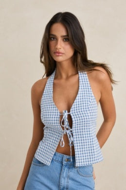 Louise Tie Halter Top
